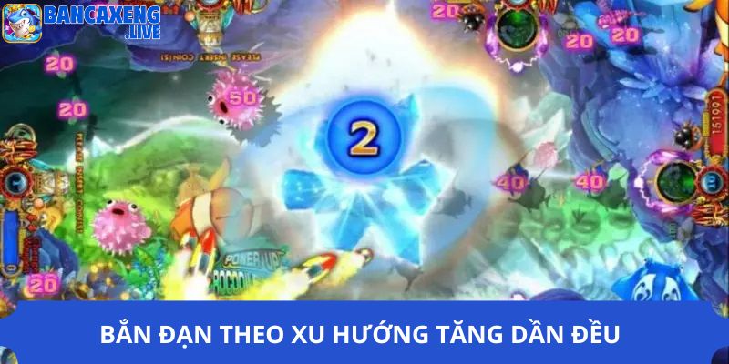 Bắn đạn theo xu hướng tăng dần đều