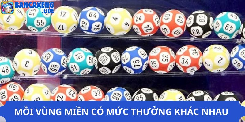 Mỗi vùng miền có mức thưởng khác nhau 